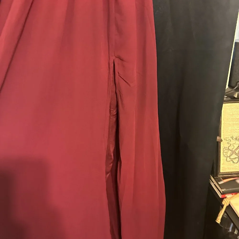 Lulus Heavenly Hues Burgundy Maxi Dress-New Never worn - Picture 5 of 7